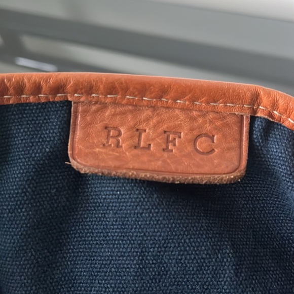 Ralph Lauren RLFC Rugby Blue Large Tote with Leather Trim - Picture 15 of 16